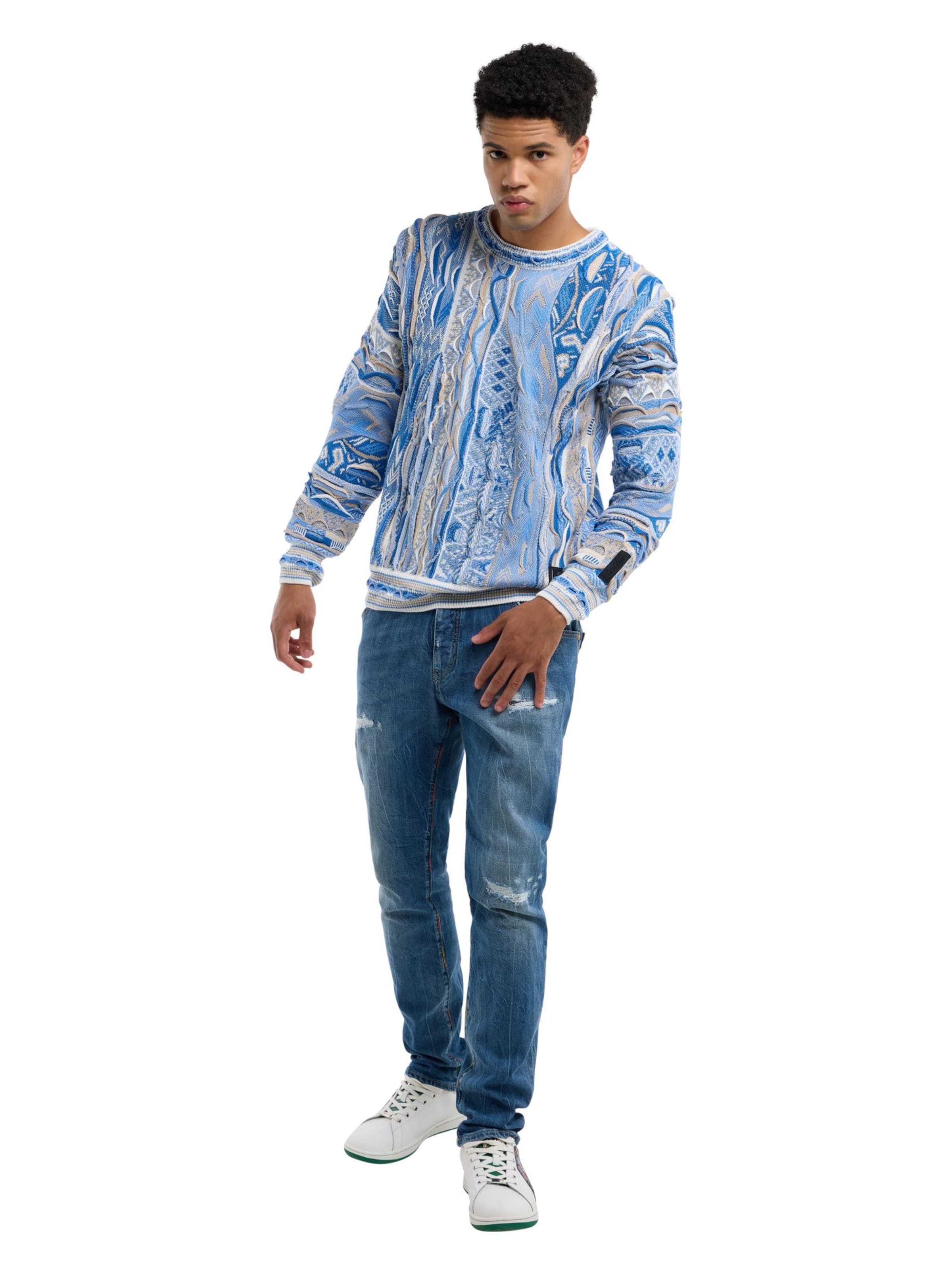 Carlo Colucci Sweater 'Di Palo' in Blue