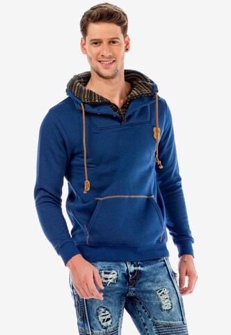 CIPO & BAXX Sweatshirt 'Fusion' in Blue: front