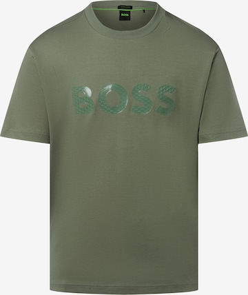 BOSS Shirt in Groen: voorkant