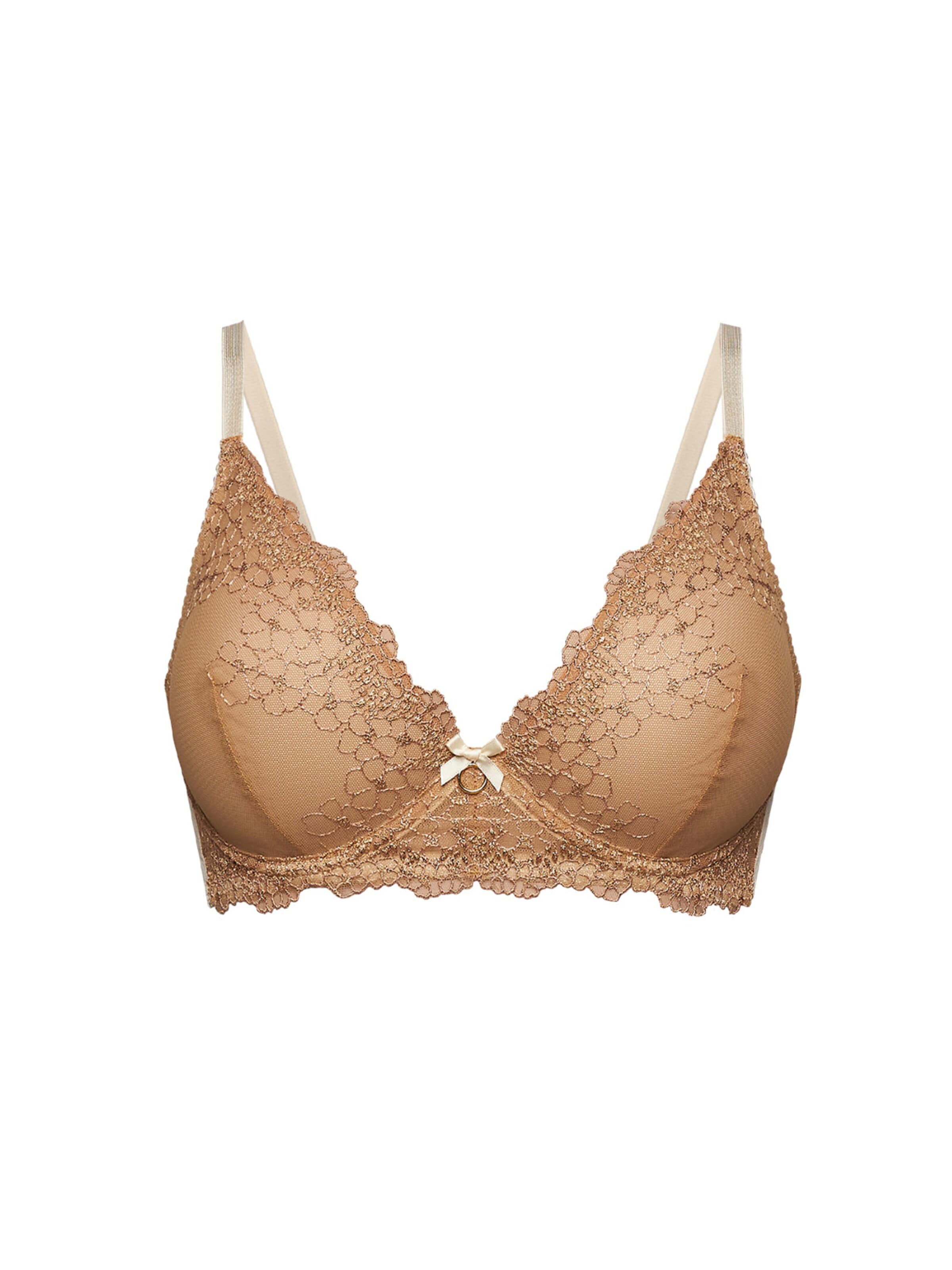 La Muel Lingerie Klassisch BH 'Bügel BH' in Beige: Vorderseite