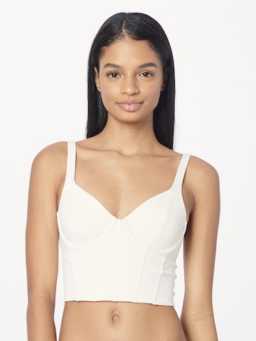 Gilly Hicks Bustier BH in Wit: voorkant