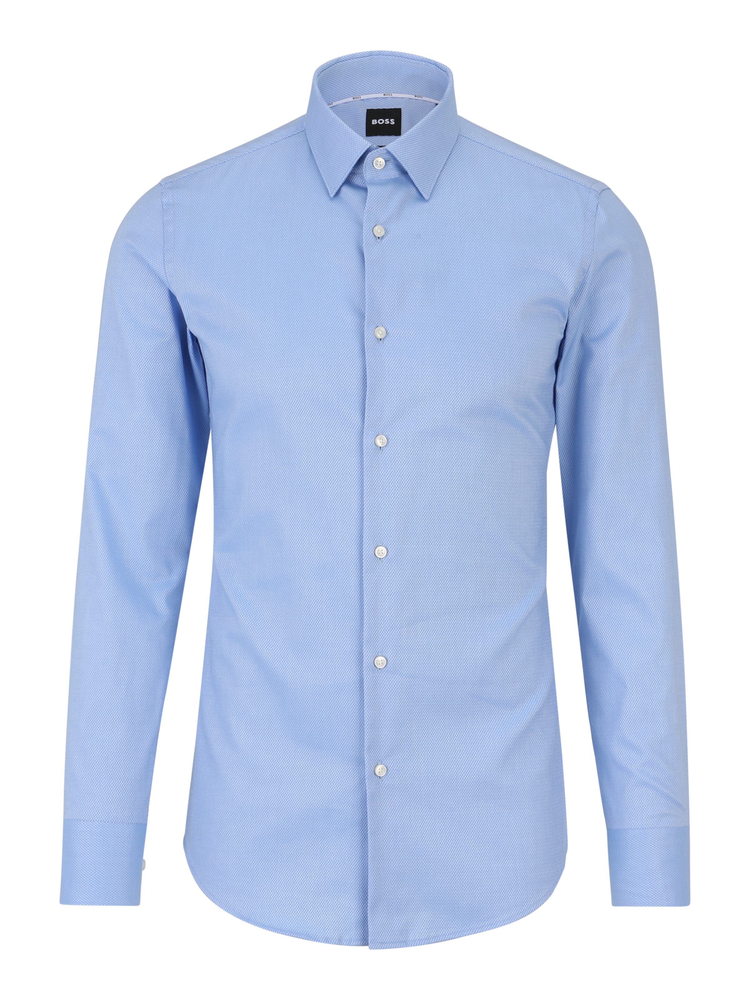 BOSS Слим Рубашка 'P-HANK' в Синий: спереди