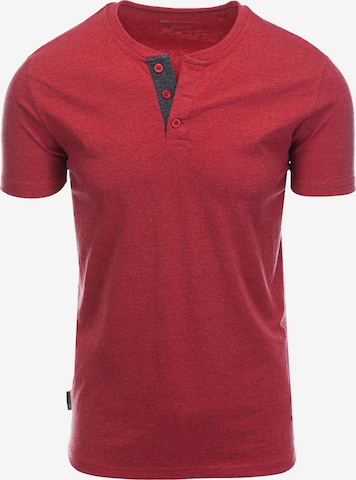 Ombre Shirt 'S1390' in Rood: voorkant