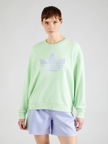 zaļš ADIDAS ORIGINALS Sportisks džemperis