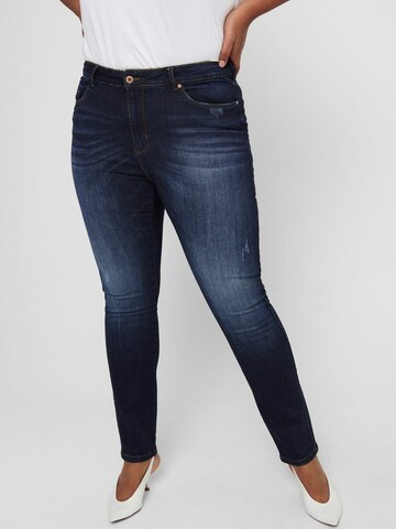 ONLY Carmakoma Regular Jeans in Blauw