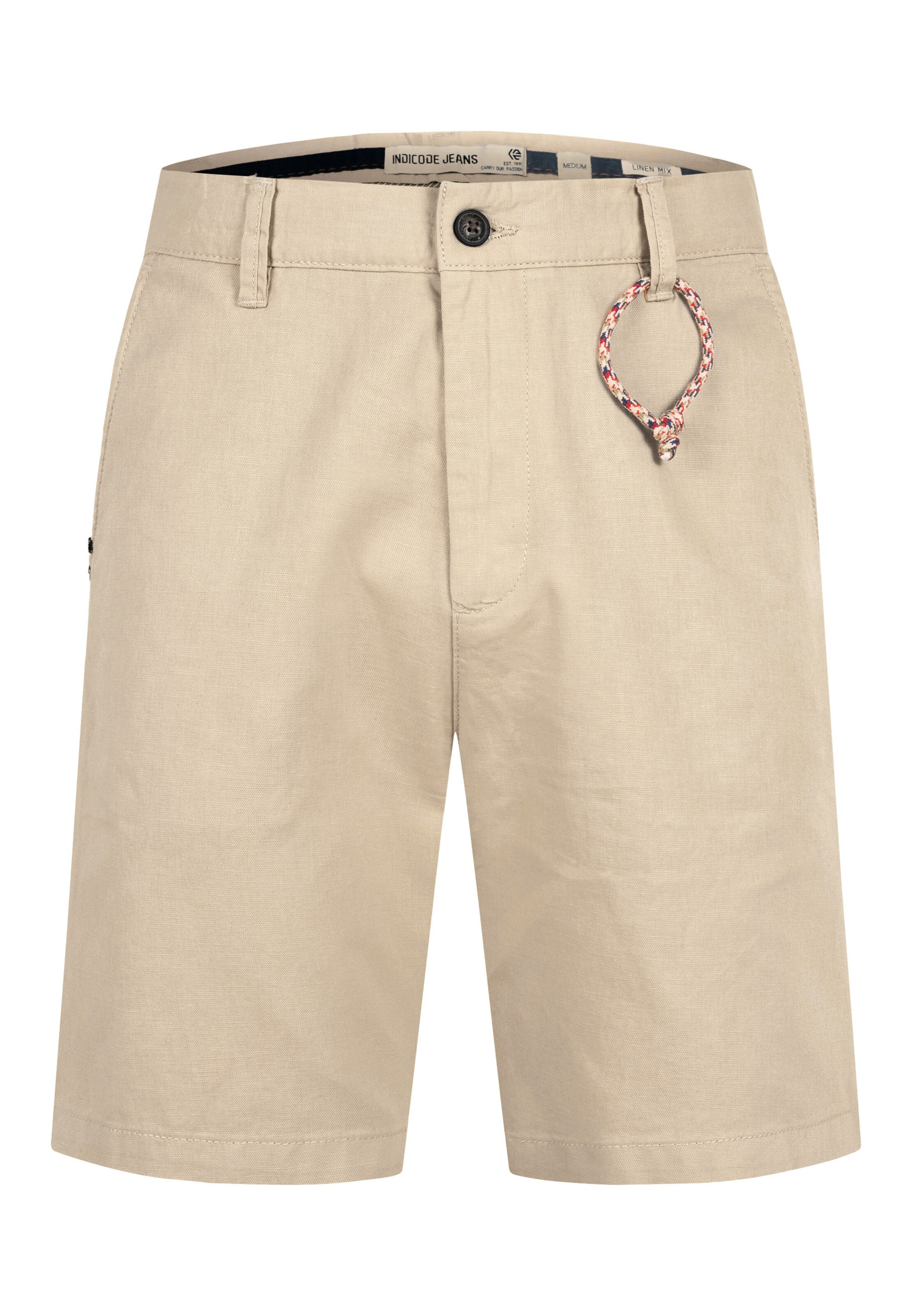 INDICODE JEANS Chino 'Melio' in Beige: voorkant