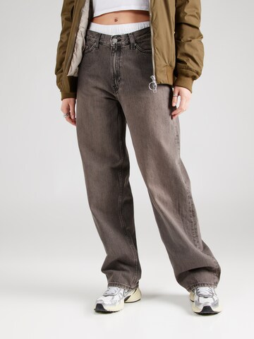 Wide leg Jeans 'Rail' di WEEKDAY in grigio: frontale