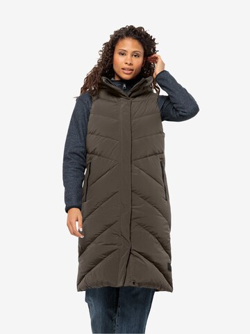 Gilet sportivo di JACK WOLFSKIN in marrone: frontale