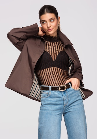 Ombre Between-seasons coat 'OW-COLC-0118' in Brown