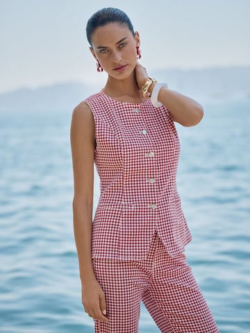 Gilet da completo di love & roses in rosso