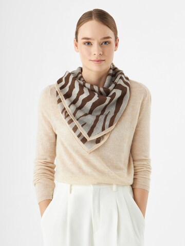CODELLO Shawl in Grey: front