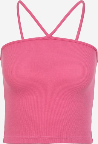 Noisy May Petite Knitted Top in Pink: front