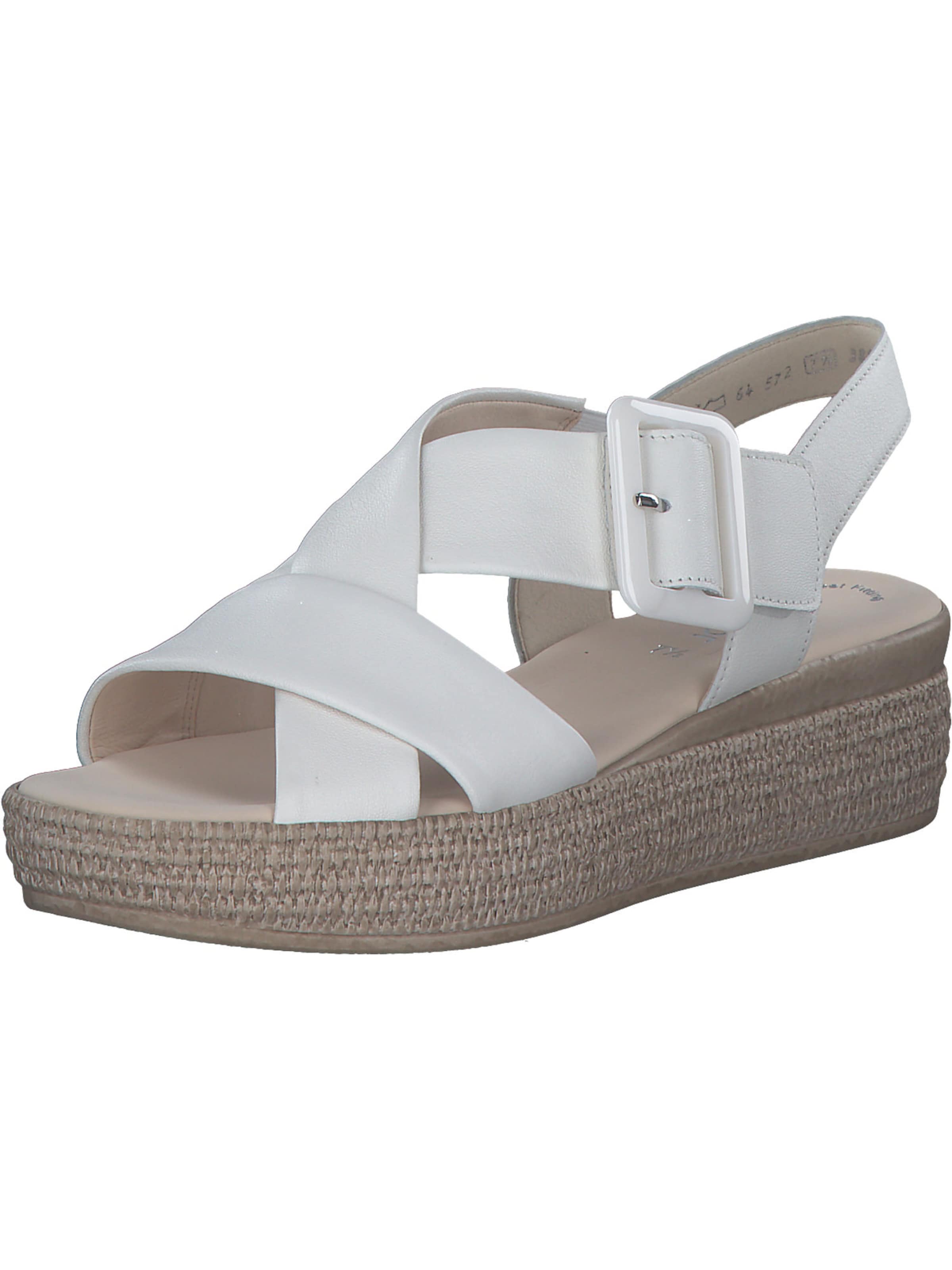 GABOR Sandalen met riem '64.572' in Wit: voorkant