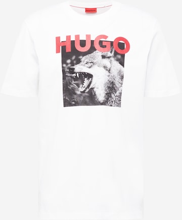 HUGO Red Bluser & t-shirts 'Dupus' i hvid: forside