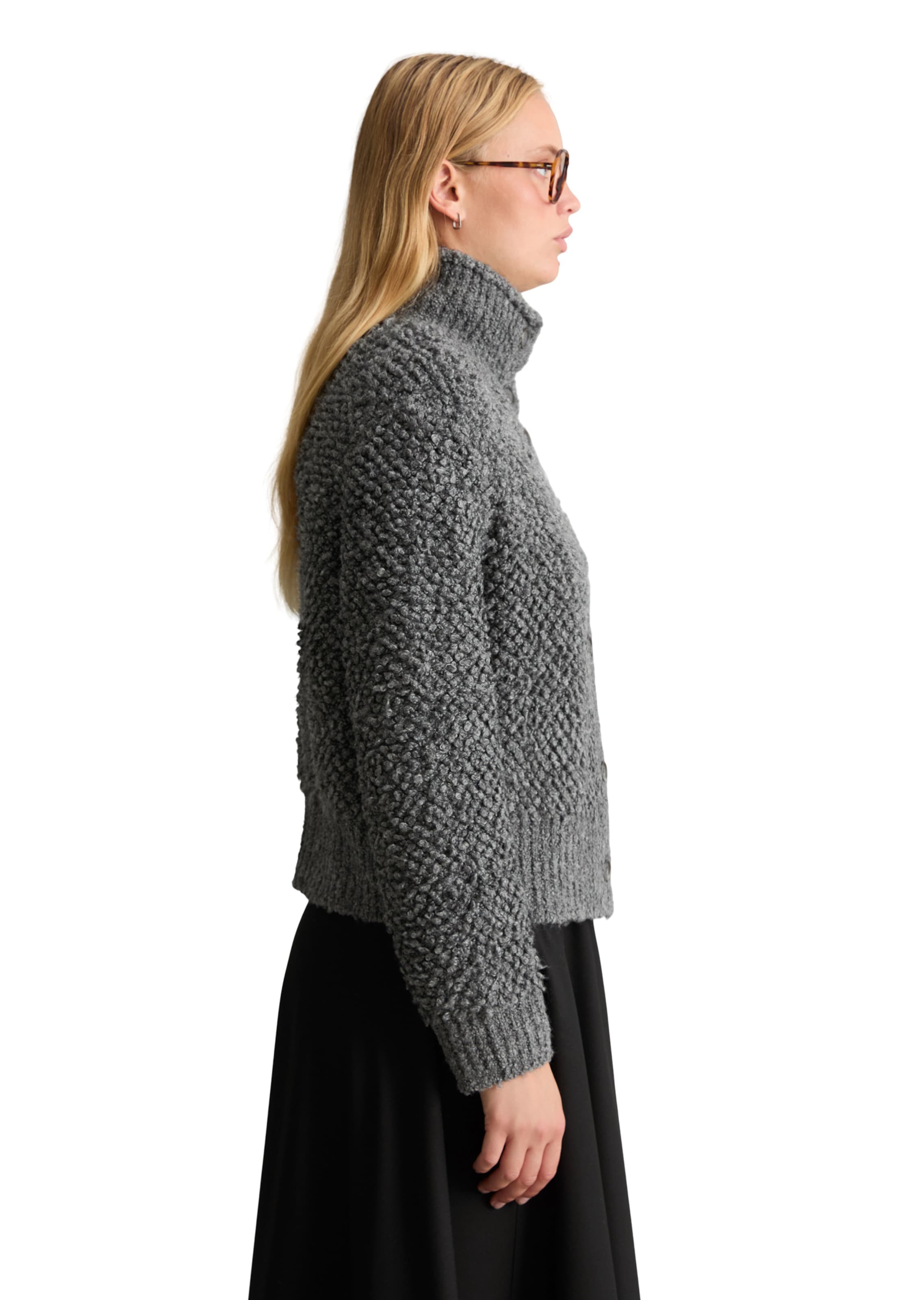 Marc O'Polo DENIM Knit cardigan in Grey: side