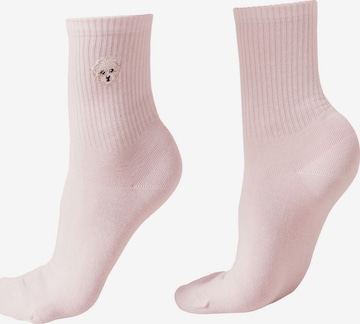 CALZEDONIA Socks 'Dog' in Pink: front
