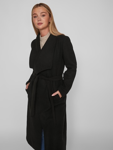 VILA Between-Seasons Coat 'Cooley' in Black: front