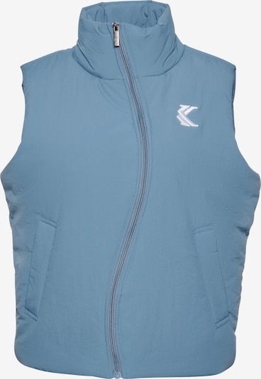 Karl Kani Gilet en bleu-gris / blanc, Vue avec produit