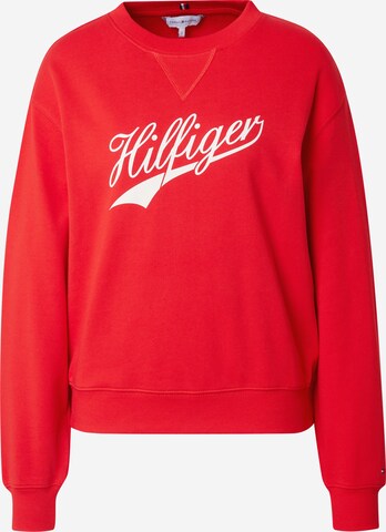 Felpa di TOMMY HILFIGER in rosso: frontale