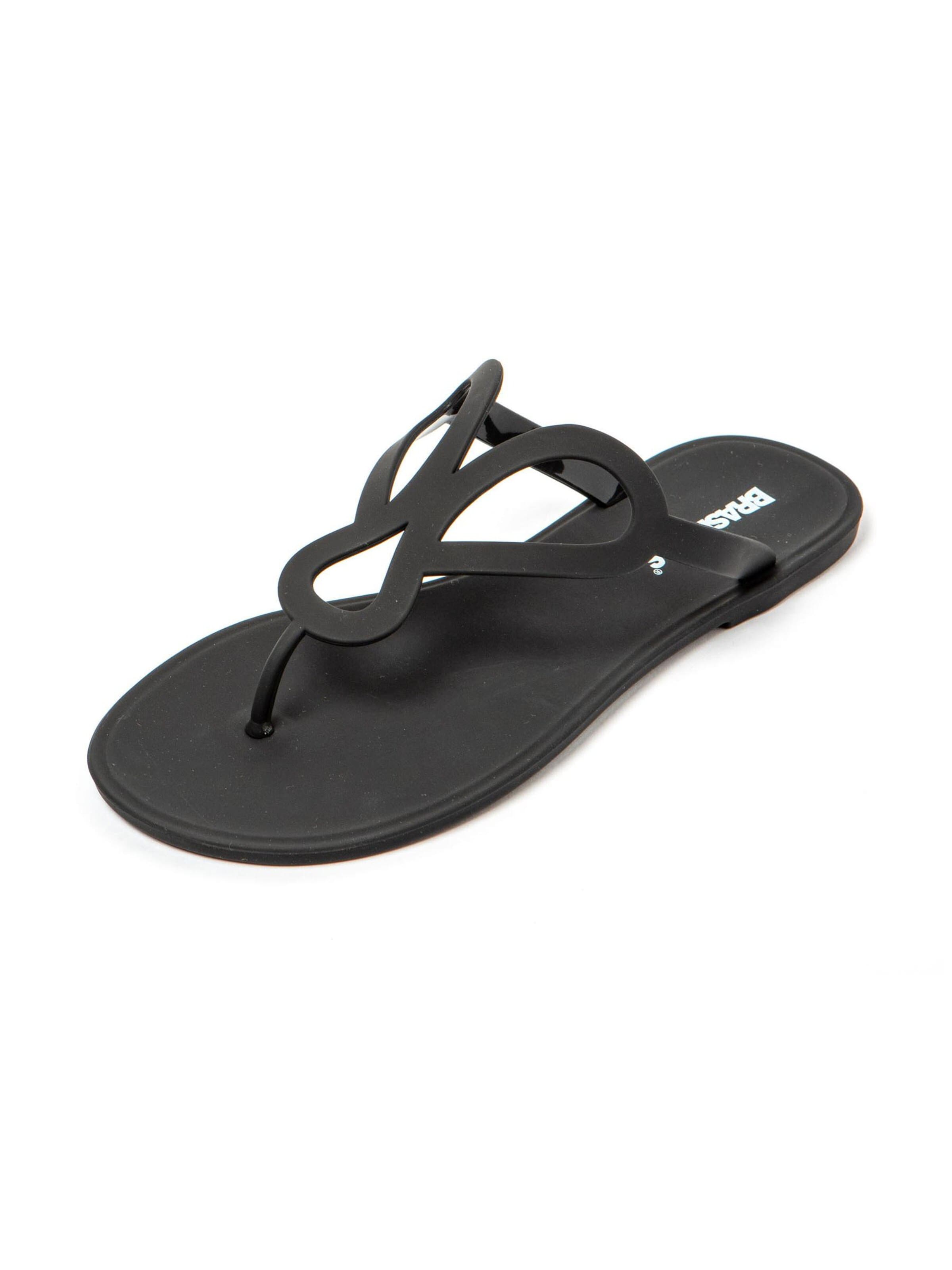Brasileras - Sapato de praia/banho 'Petra' em preto: frente