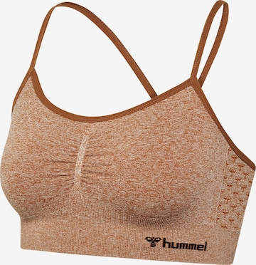 Hummel Bustier Sport-BH in Braun