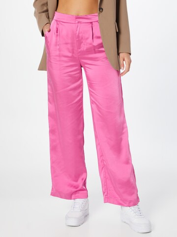 ONLY Loose fit Pleat-Front Pants 'MAYRA' in Pink: front