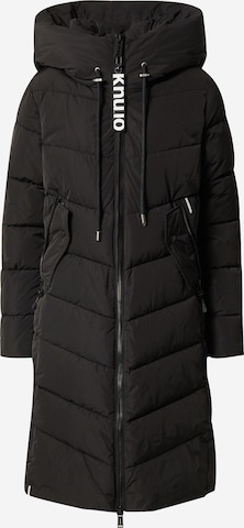 khujo Between-Seasons Coat 'Klayd' in Black: front