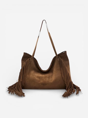 Sac bandoulière 'Camelia' Cheval Firenze en marron : devant