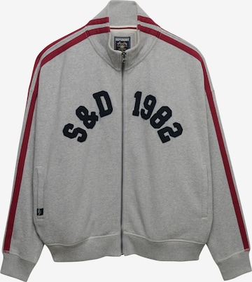 Veste de survêtement 'Athletic Essentials' Superdry & Co en gris : devant