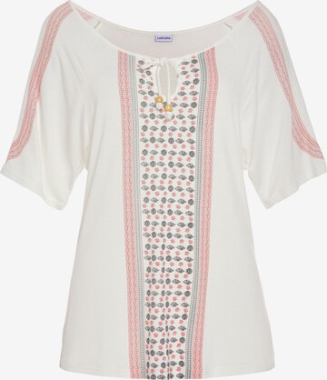 LASCANA Shirt in White: front