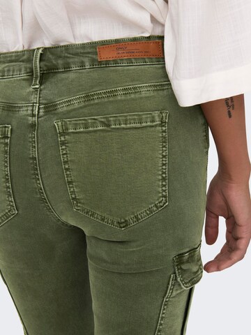 Coupe slim Pantalon cargo 'Missouri' ONLY en vert