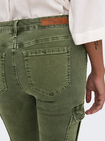 Coupe slim Pantalon cargo 'Missouri' ONLY en vert