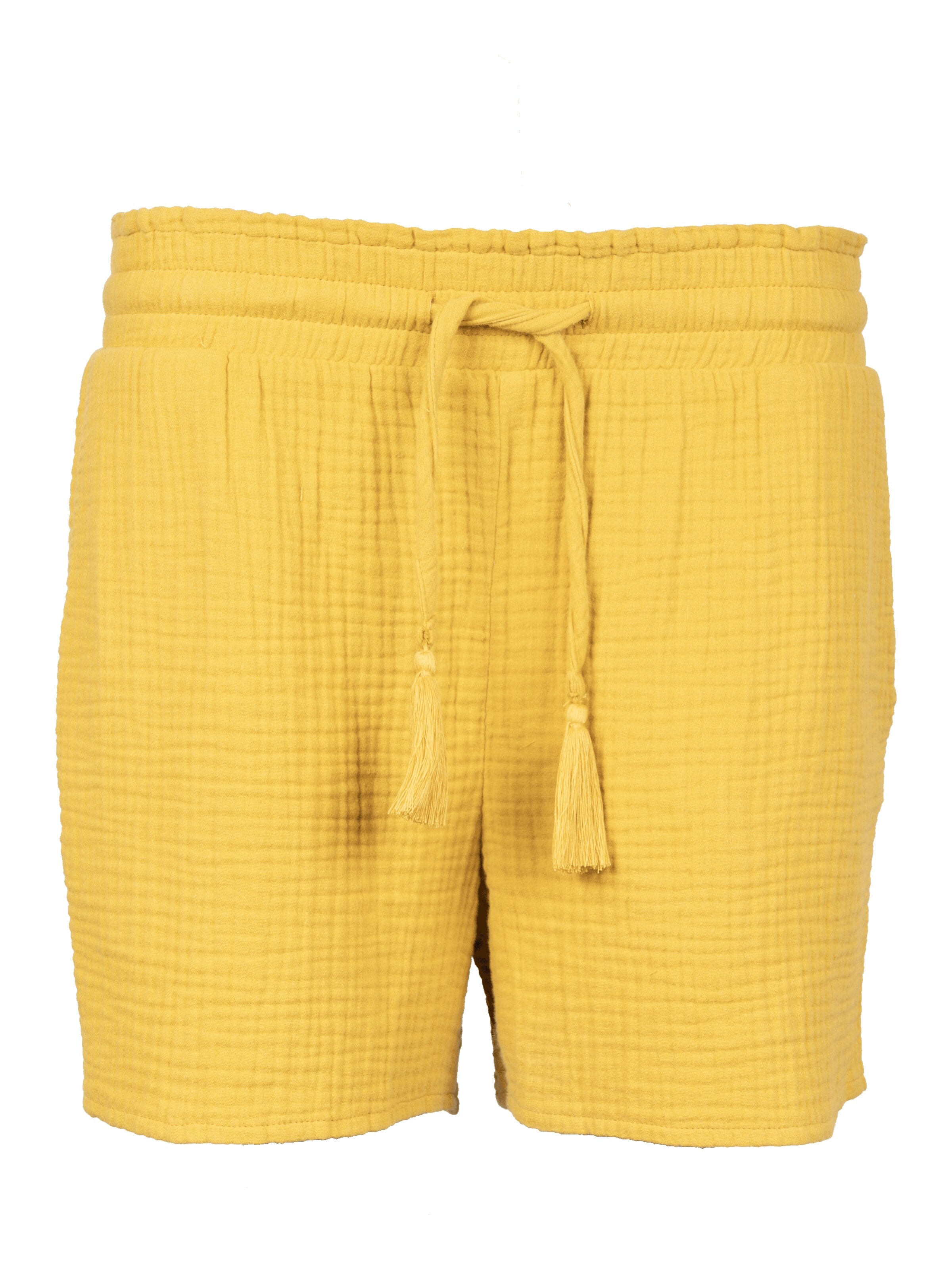 Antargo Regular Pants 'Women's Musselin Shorts' in Yellow: front