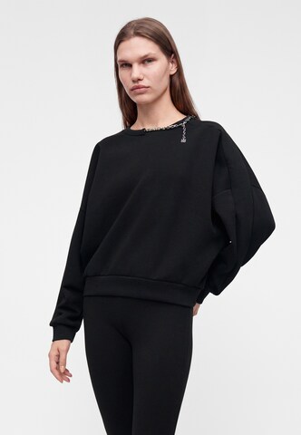 HUGO Sweatshirt 'Denrietta' in Black