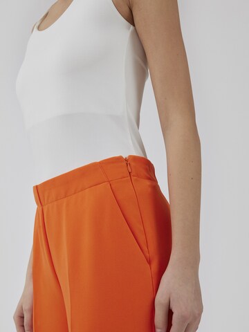 modström Wide Leg Bügelfaltenhose 'Nelli' in Orange