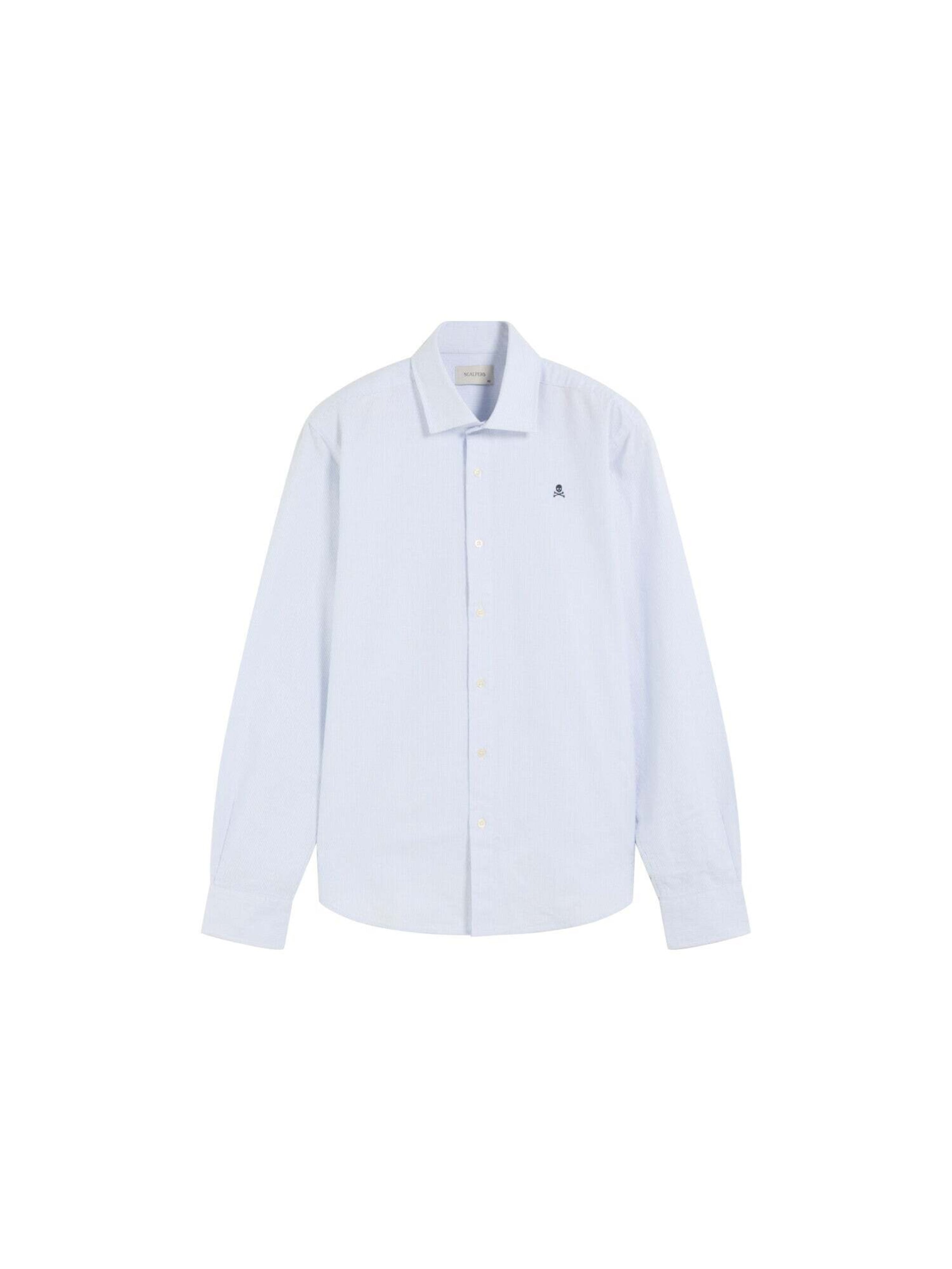 Coupe regular Chemise Scalpers en bleu : devant