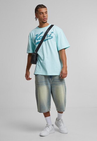 Maglietta 'Varsity Palm' di Karl Kani in blu