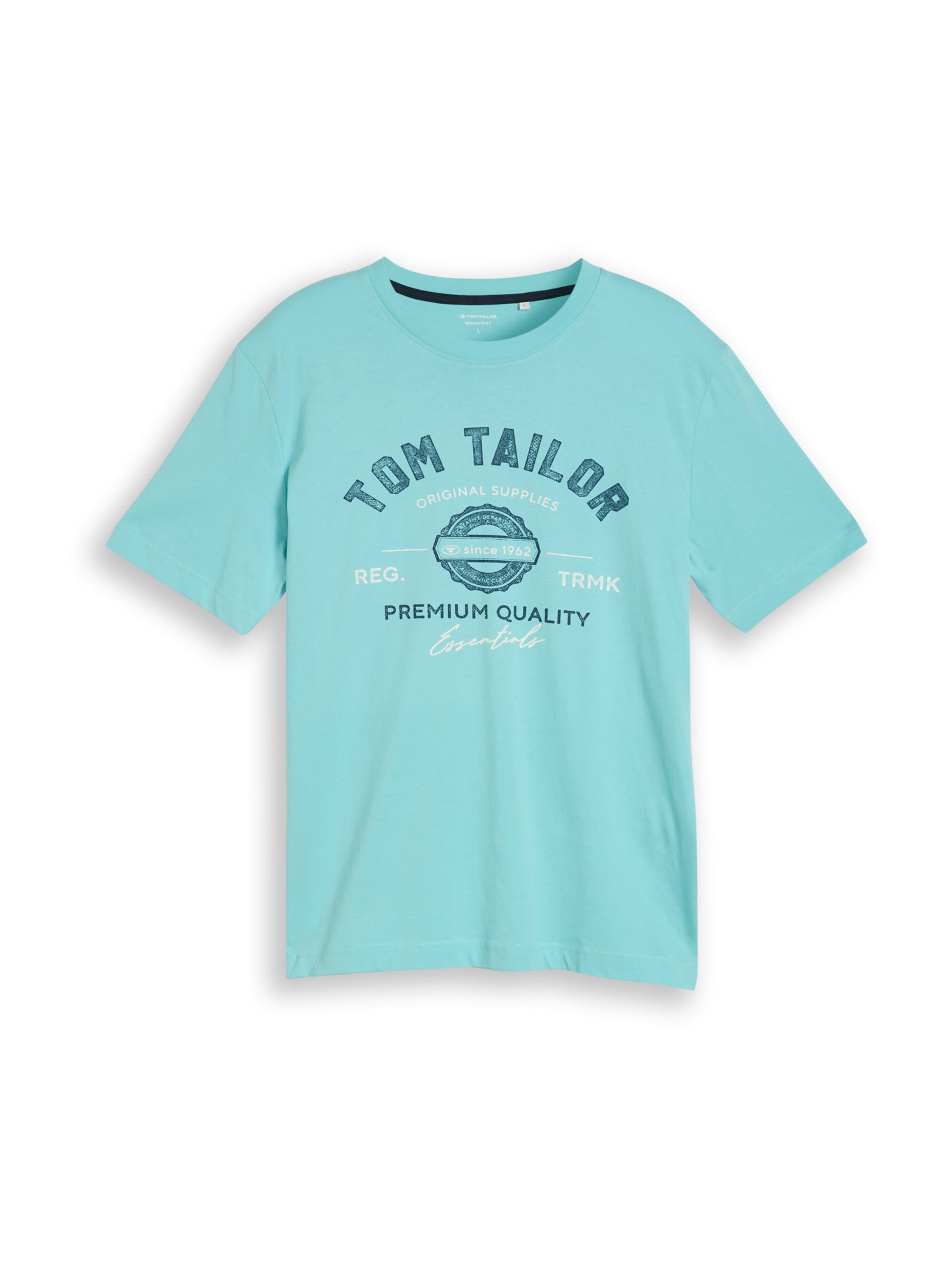 T-Shirt TOM TAILOR en bleu : devant