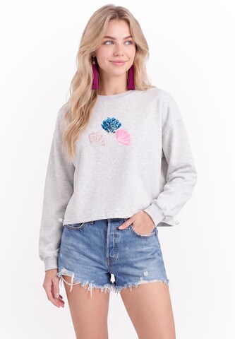 IZIA - Sweatshirt em branco: frente