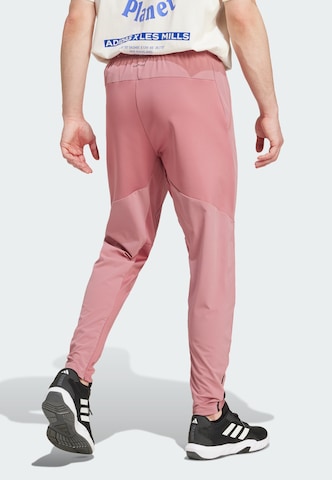 ADIDAS PERFORMANCE Zúžený strih Športové nohavice 'Designed For Training' - Červená