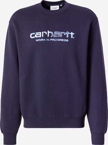 Carhartt WIPSweater majica 'Solar Chrome' - plava boja: prednji dio