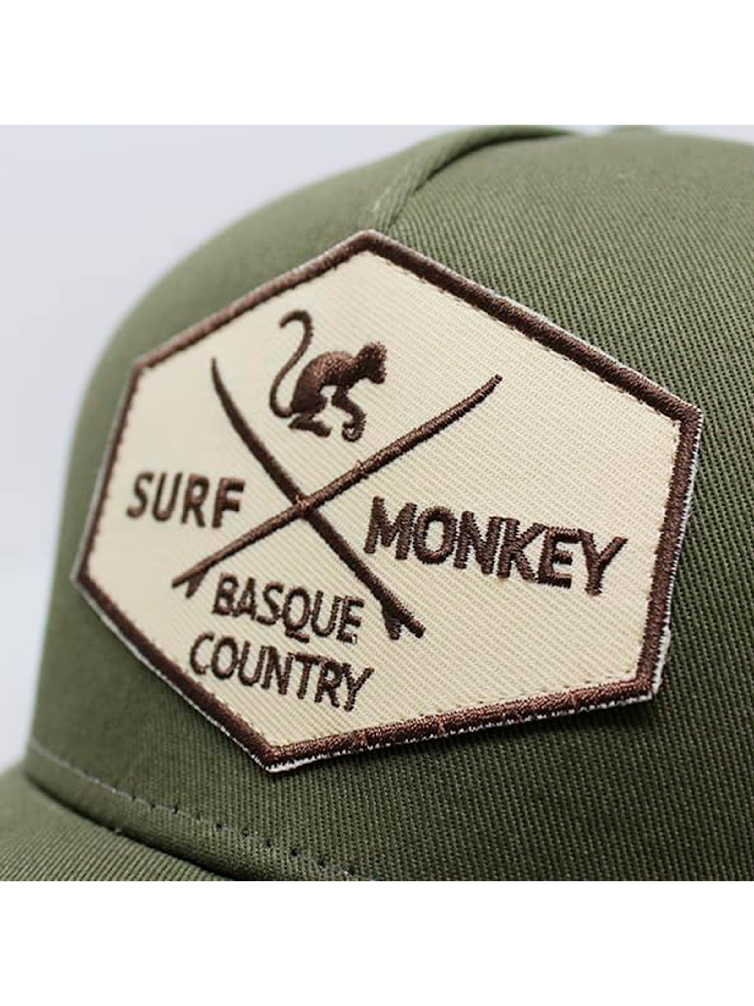 Surf Monkey Athletic Cap in Green