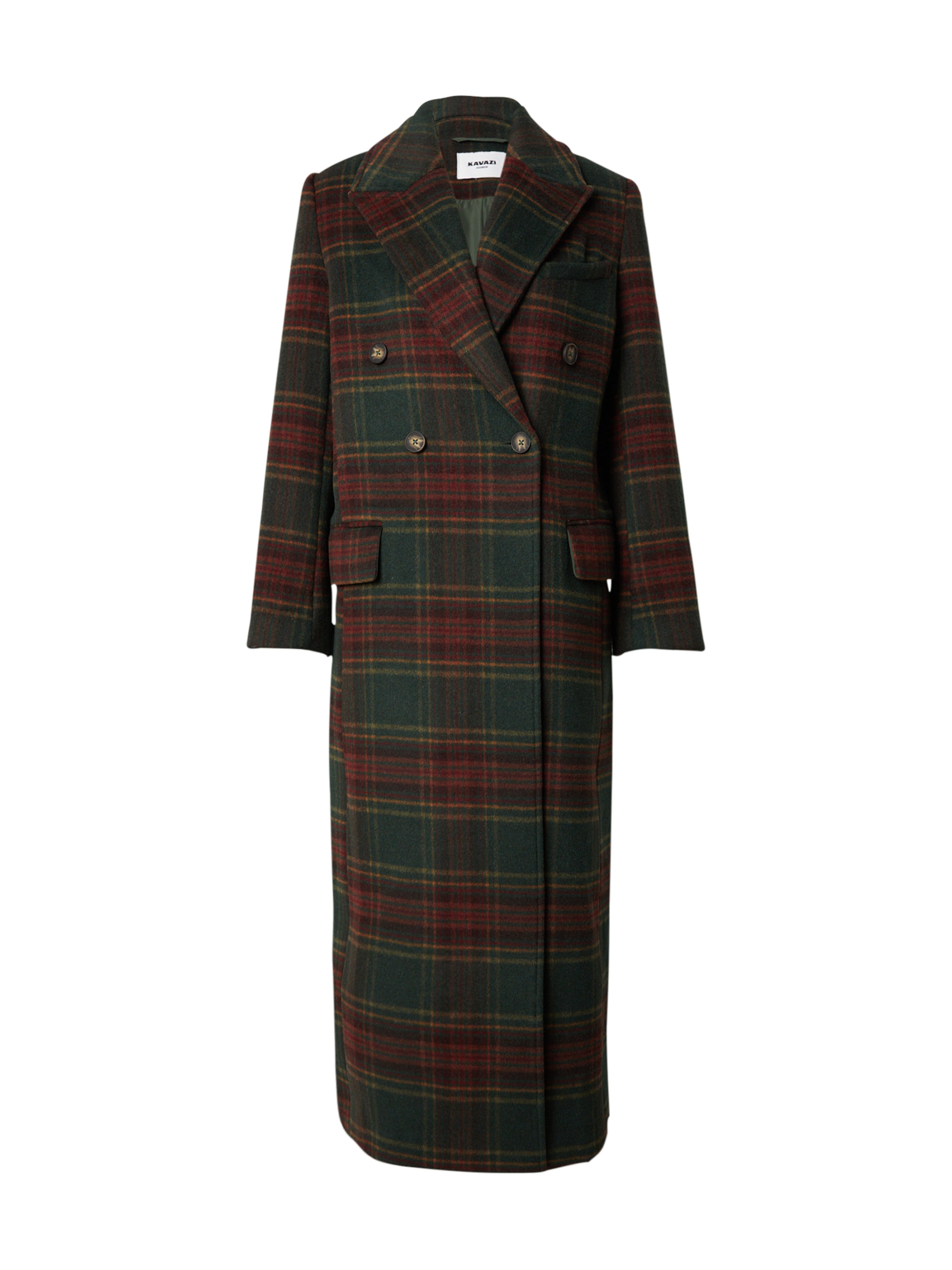 KAVAZI Ανοιξιάτικο και φθινοπωρινό παλτό σε πράσινο: μπροστά