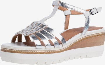 TAMARIS Strap Sandals in Silver: front