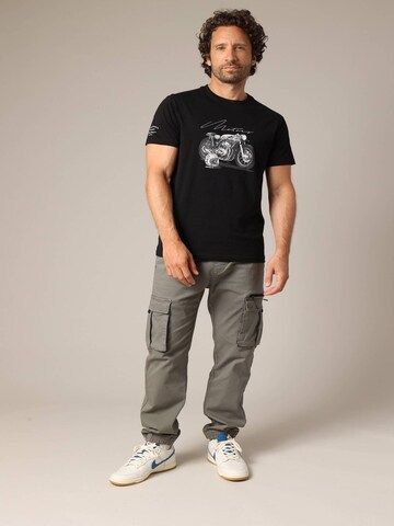 Deeluxe Shirt 'MOTORBIKE' in Zwart