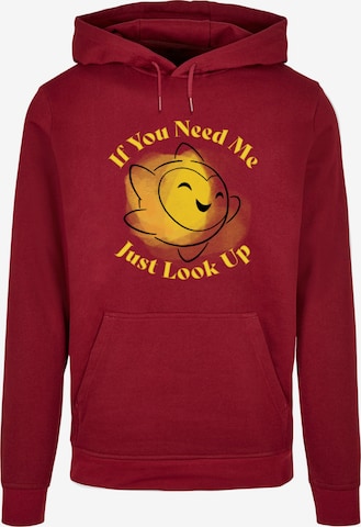 ABSOLUTE CULT Sweatshirt 'Wish - If You Need Me Just Look Up' in Rood: voorkant