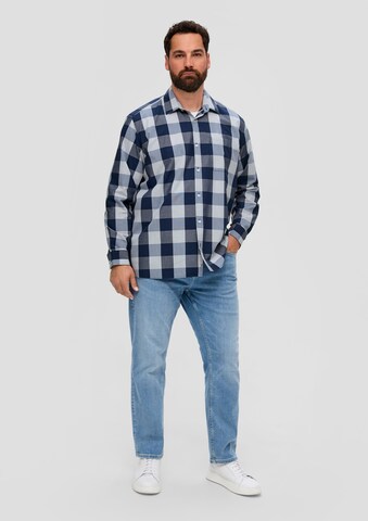 s.Oliver Red Label Big & Tall Regular Fit Hemd in Blau