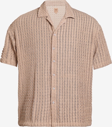 Campus Sutra Regularny krój Koszula 'Zibia' w kolorze brązowy: przód