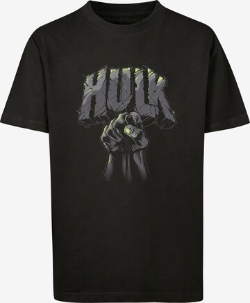 T-Shirt 'Marvel Hulk' F4NT4STIC en noir : devant