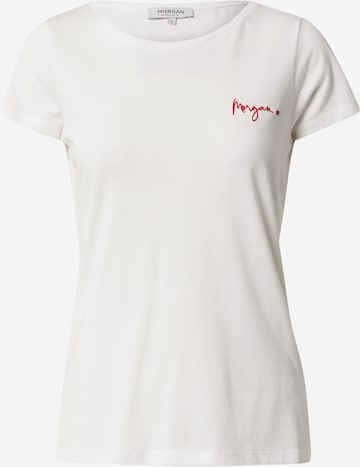 Morgan Shirt 'COEUR' in White: front